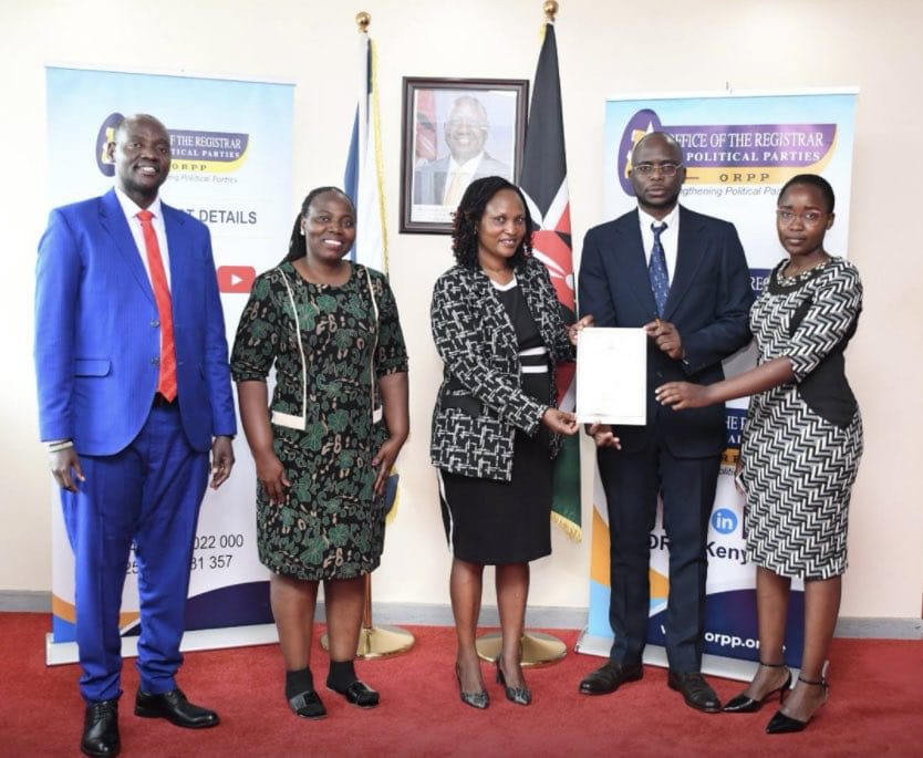 National Transformation Party (NTP) Receives Official Registration Certificate, Marks New Era in Kenyan Politics